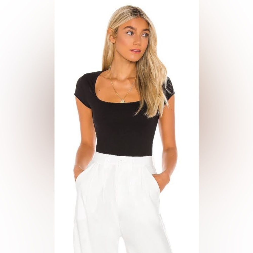 GRLFRND M Denise Black Bodysuit